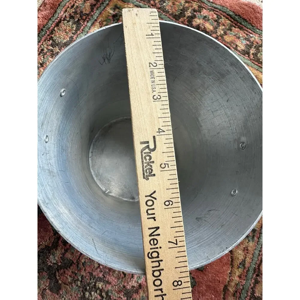 PERONI FINI ITALY Metal Ice Bucket Handles 12 x 7.5 Barware vine cooler
